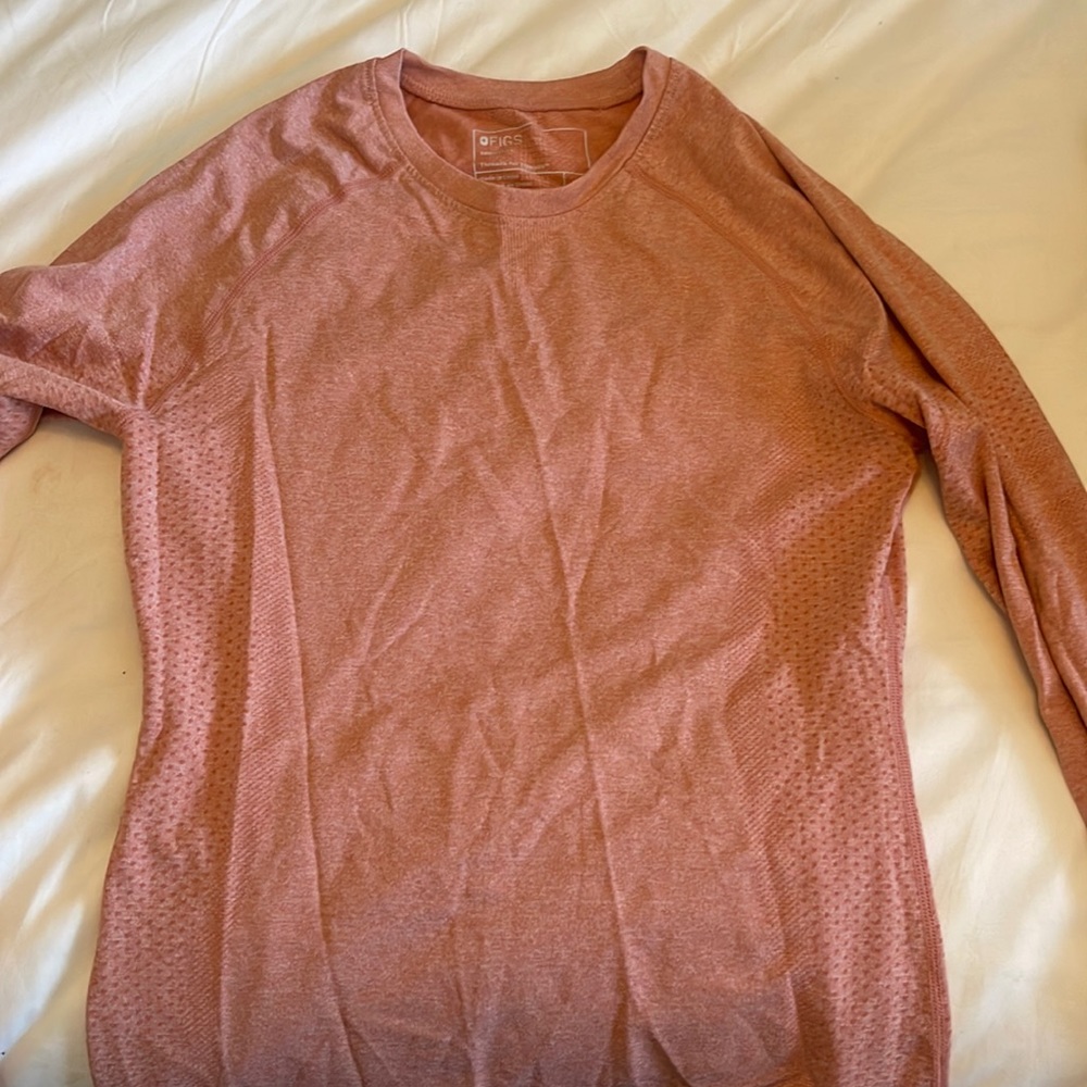 Burnt orange figs compression top